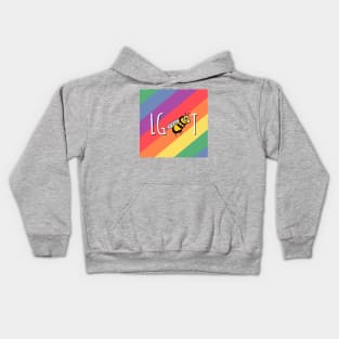 LGBT Rainbow Bee Kids Hoodie